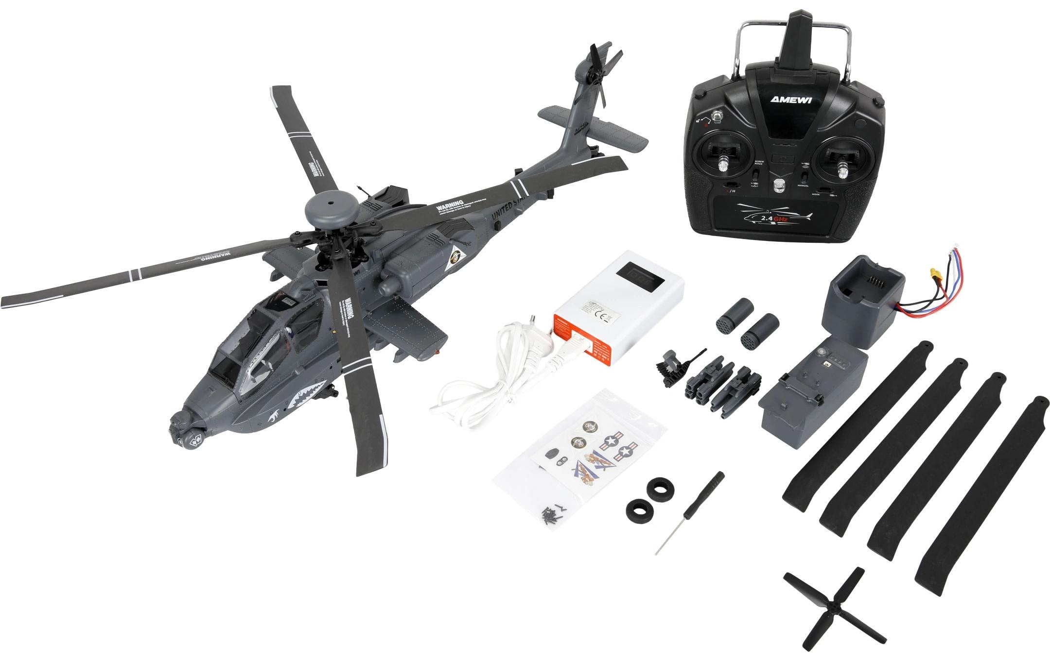Amewi Helikopter Apache AH-64D CP RTF Grün Amewi Helikopter Apache AH-64D CP RTF Grün