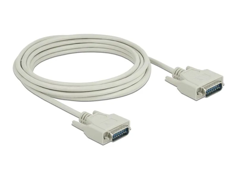 Delock Anschlusskabel D-Sub15 Stecker zu Stecker 5 m