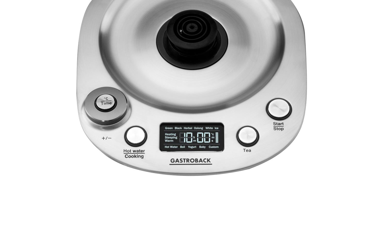 Gastroback Tee- und Wasserkocher Design Tea & More Advanced Silber