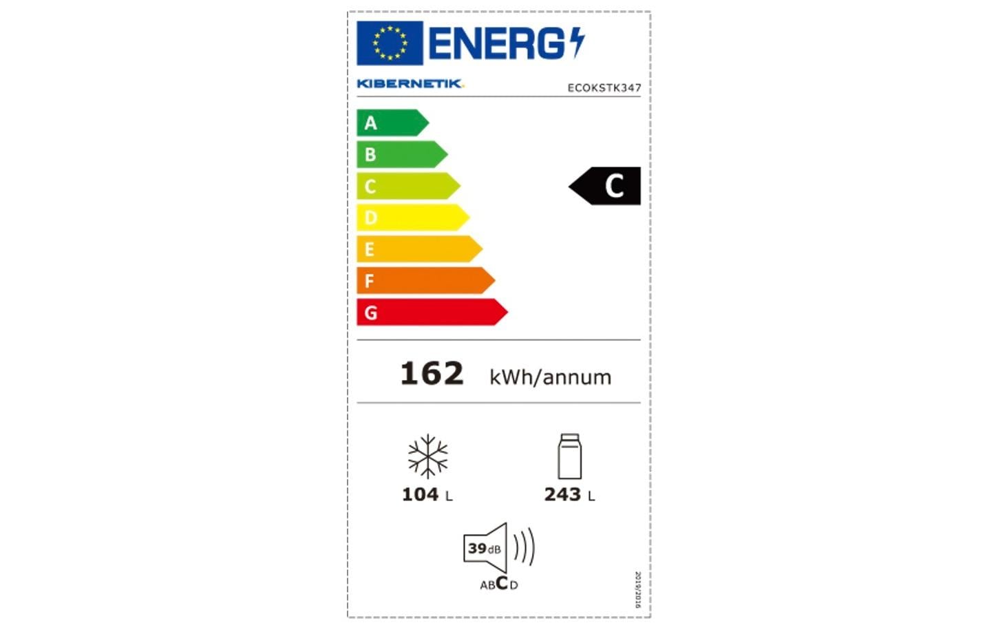 Kibernetik Kühl-Gefrierkombination ECOKSTK347 Anthrazit