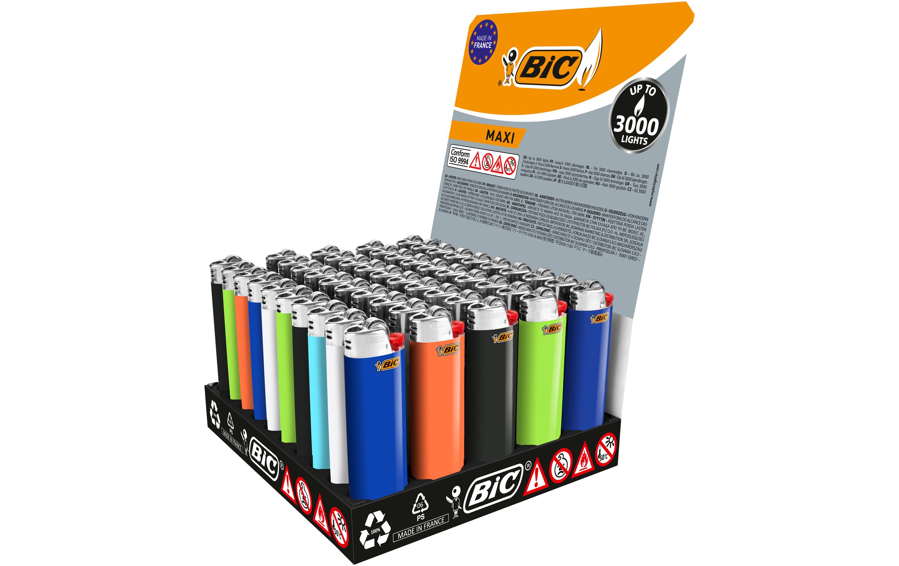 BIC Reibradfeuerzeug J26 Maxi, 50er Pack BIC Reibradfeuerzeug J26 Maxi, 50er Pack