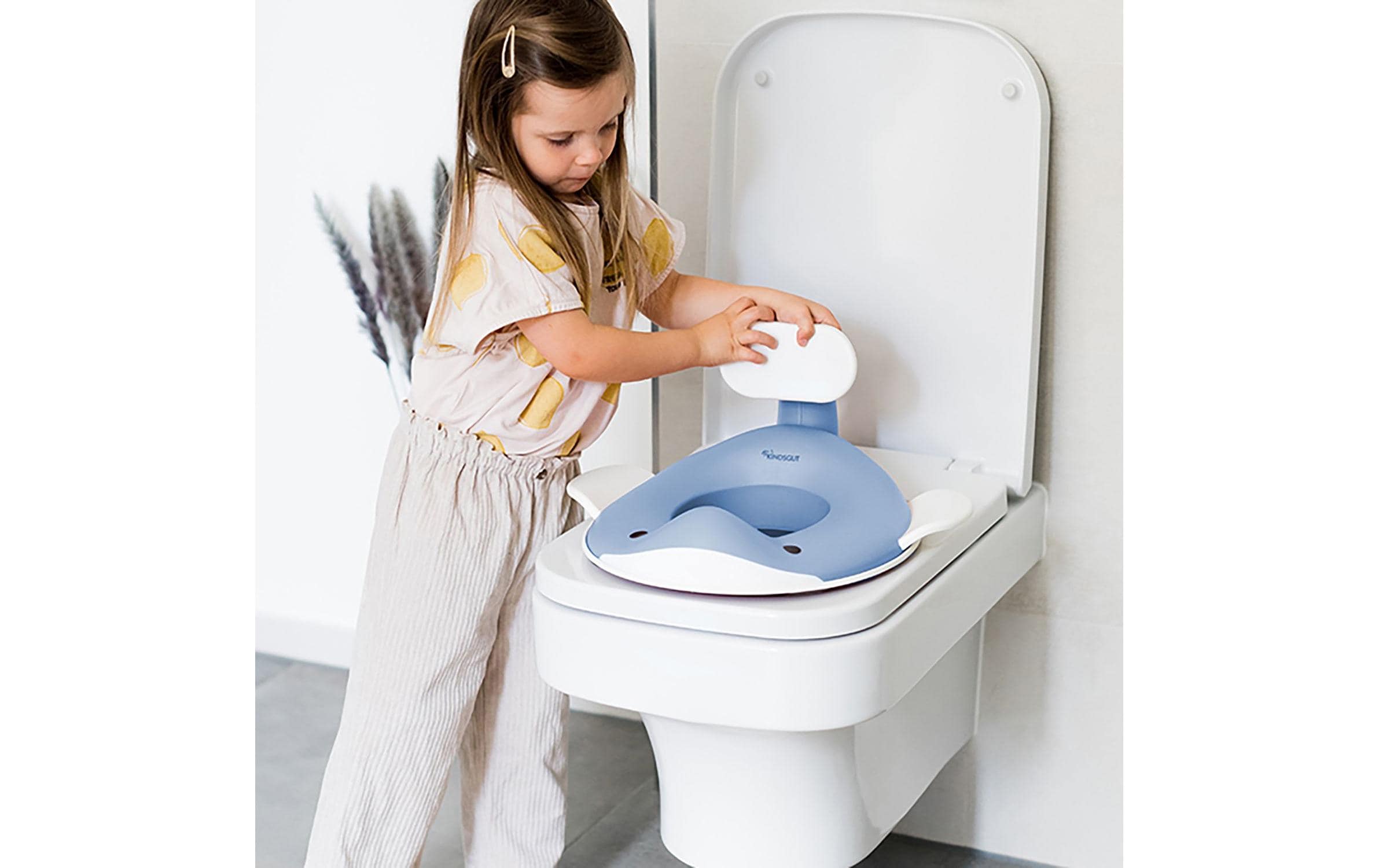 Kindsgut Toilettensitz Wal Taubenblau