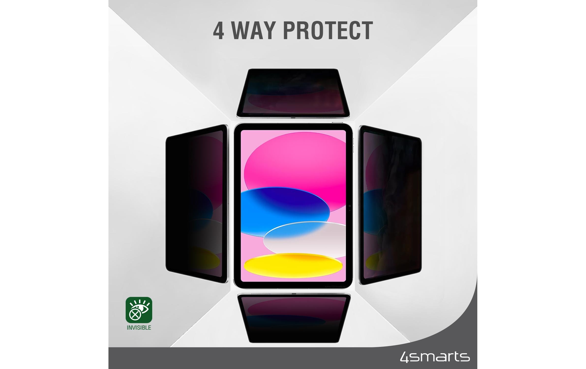 4smarts Tablet-Schutzfolie Privacy Filter für Apple iPad Pro 12.9