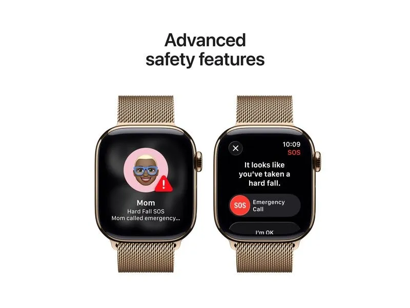 Apple Watch Series 11 42 mm LTE Gold Titanium Milanese Loop Apple Watch Series 11 42 mm LTE Gold Titanium Milanese Loop