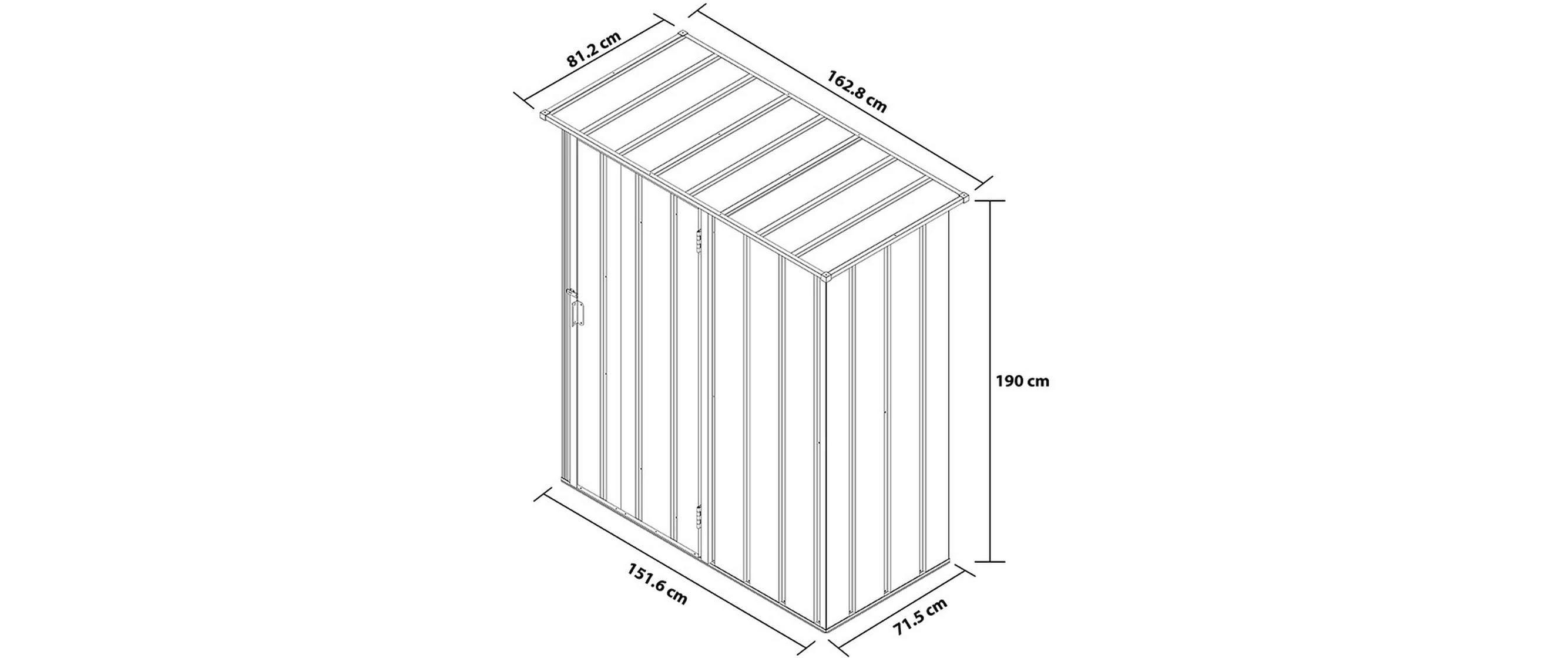 Duramax Gartenhaus Easy-Store Shed 5 x 2