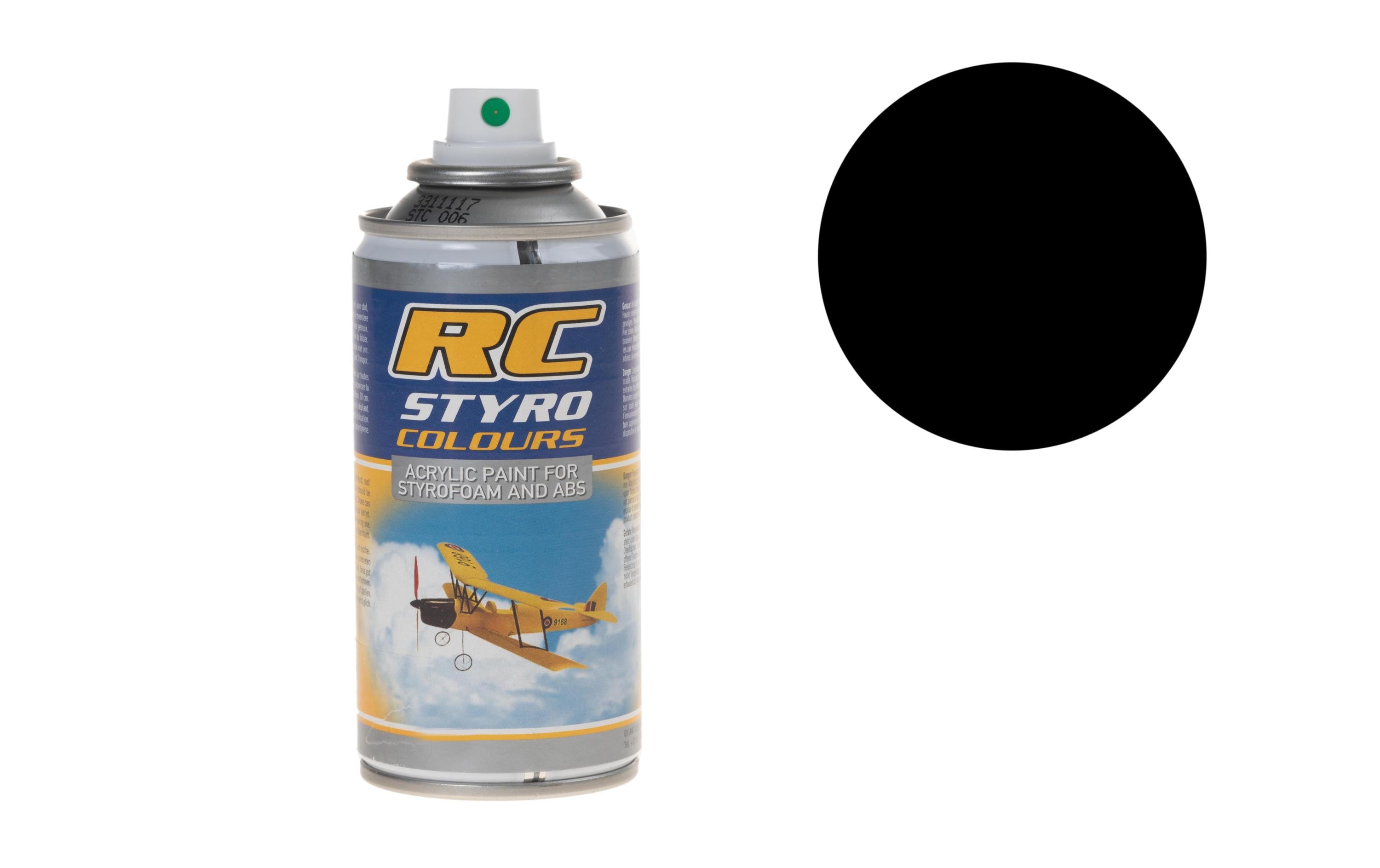 Ghiant Kunststoffspray RC STYRO Schwarz 610 150 ml
