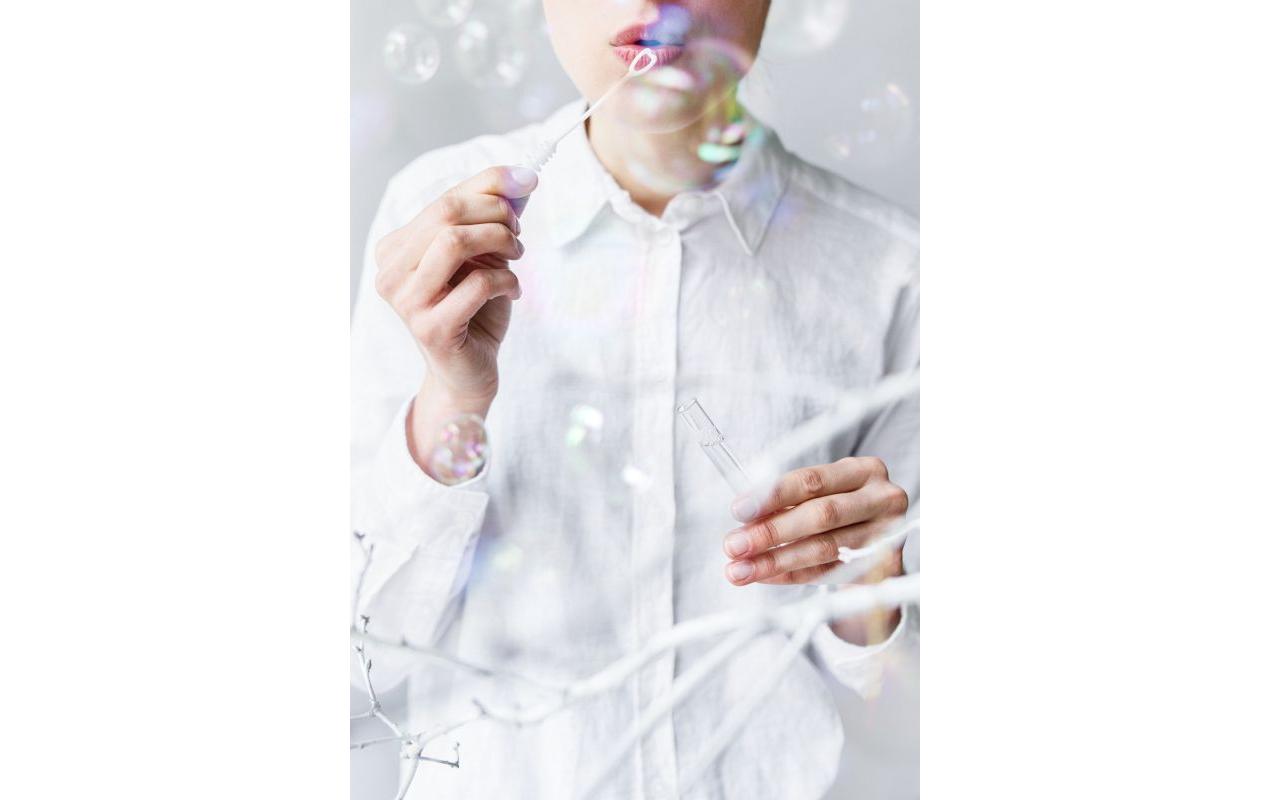 Partydeco Partyaccessoire Seifenblasen Herz, Weiss, 48 Stück