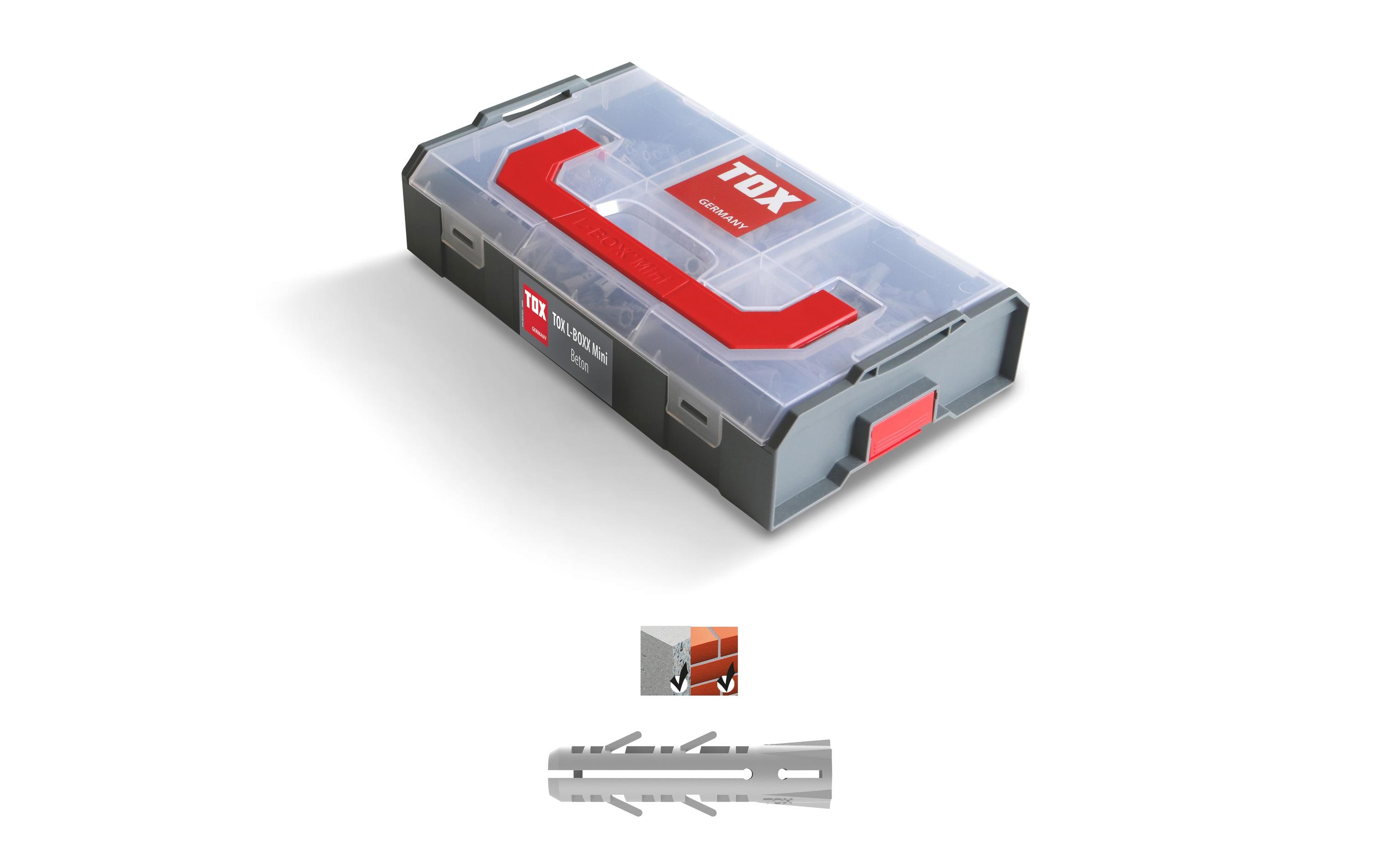 Tox-Dübel Dübel Sortiment L-Boxx Mini Beton, 296 Stück Tox-Dübel Dübel Sortiment L-Boxx Mini Beton, 296 Stück