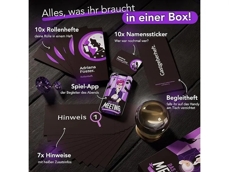 Crime Cases Partyspiel Das letzte Meeting -DE- Crime Cases Partyspiel Das letzte Meeting -DE-