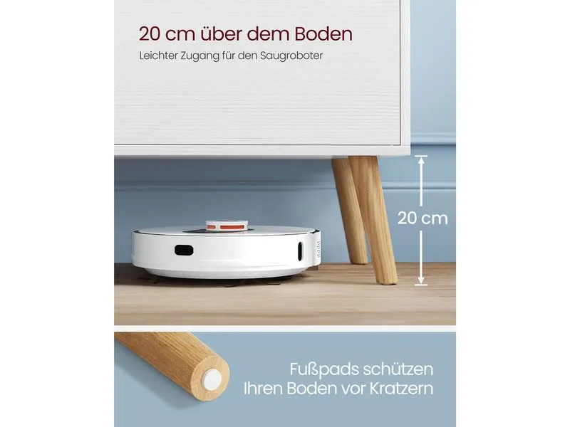 VASAGLE TV-Möbel Skandinavisch 110 x 40 cm, Weiss VASAGLE TV-Möbel Skandinavisch 110 x 40 cm, Weiss