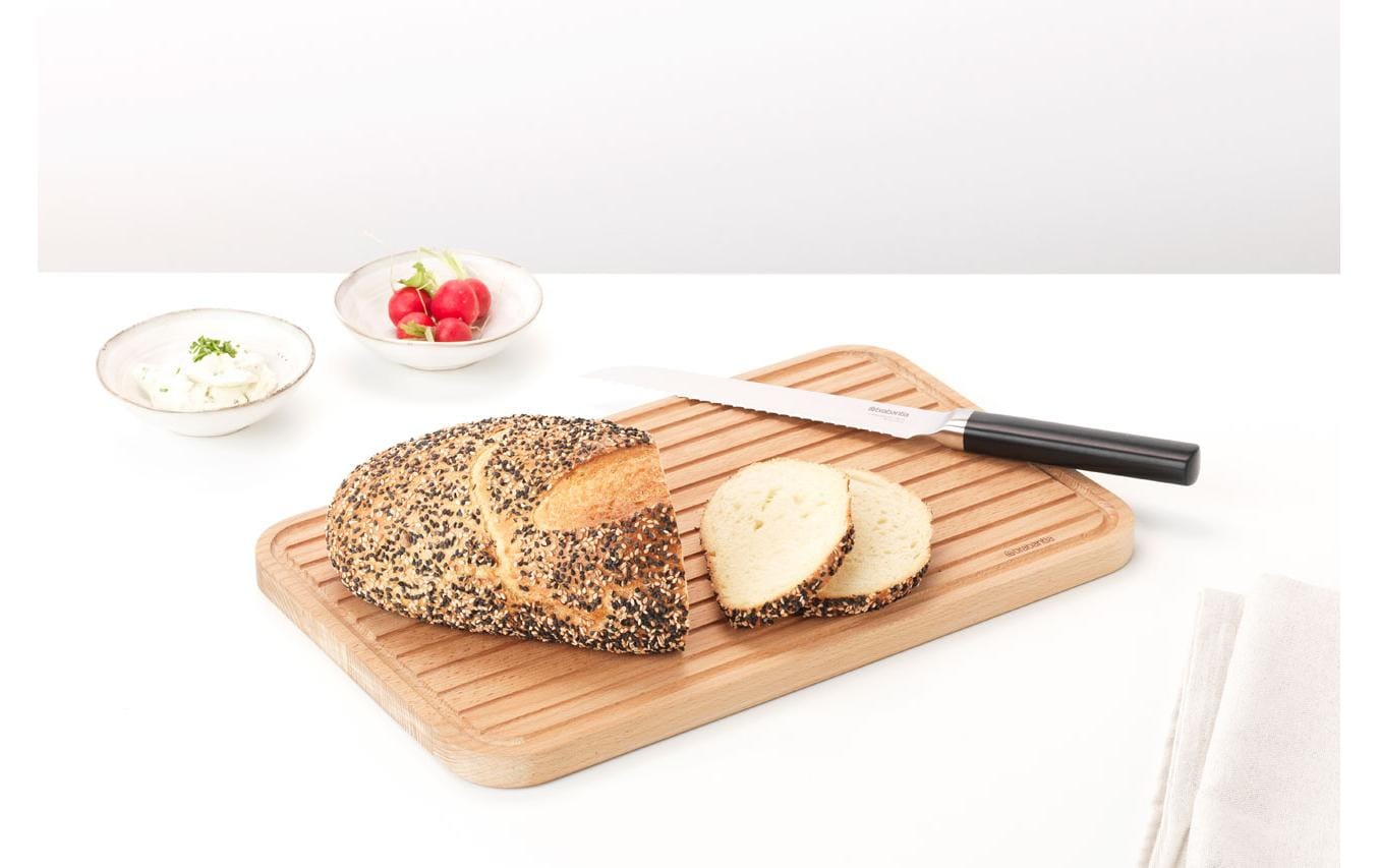 Brabantia Brotmesser Profile Line Schwarz/Silber