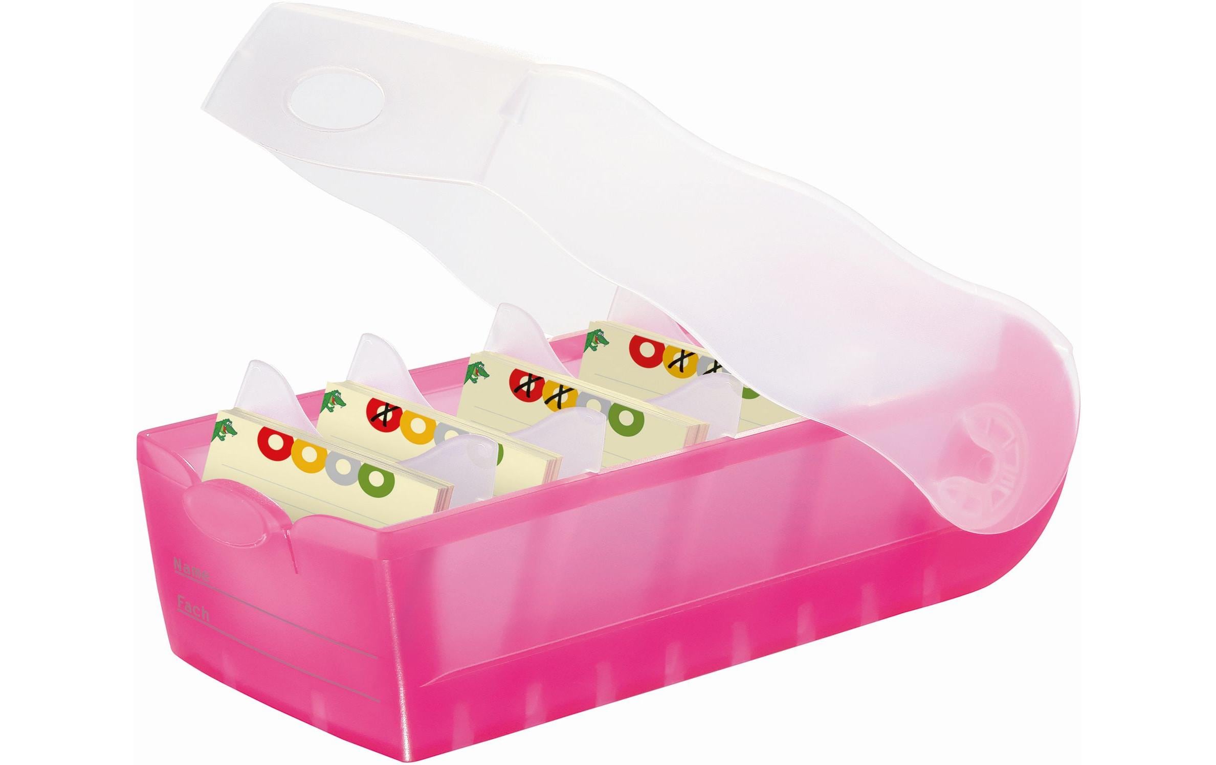 HAN Karteibox Croco A8, Pink HAN Karteibox Croco A8, Pink