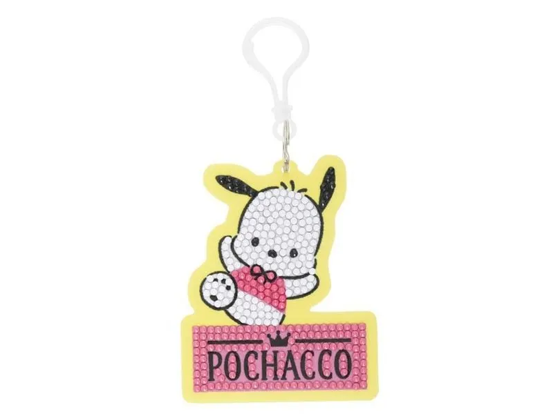 CRAFT Buddy Pochacco, Crystal Art Rucksack Anhänger CRAFT Buddy Pochacco, Crystal Art Rucksack Anhänger
