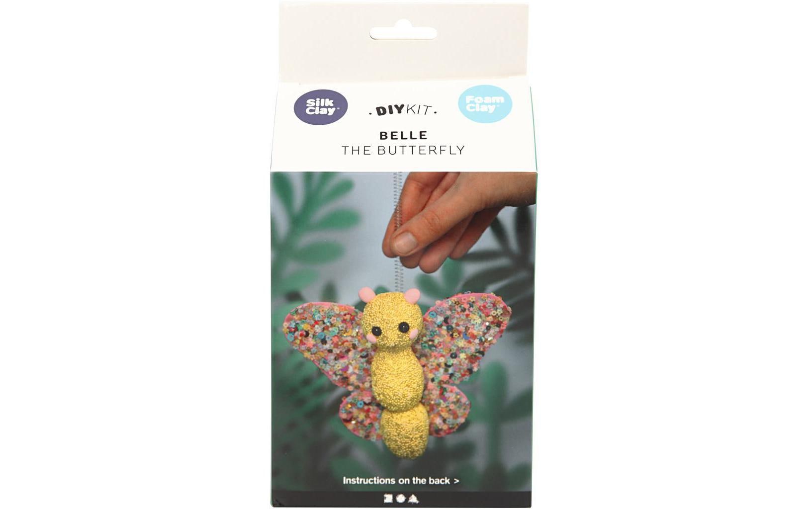 Creativ Company Modellier-Set Silk / Foam Clay Schmetterling, 1 Set