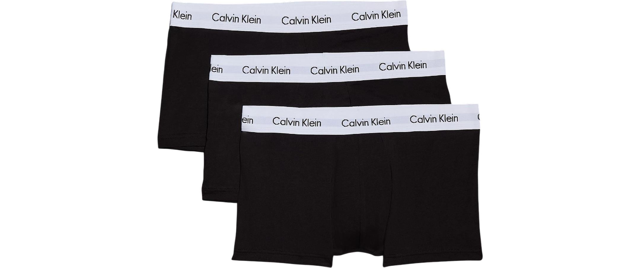Calvin Klein Wäsche Unterhosen 3P Low Rise Trunk Schwarz, L Calvin Klein Wäsche Unterhosen 3P Low Rise Trunk Schwarz, L