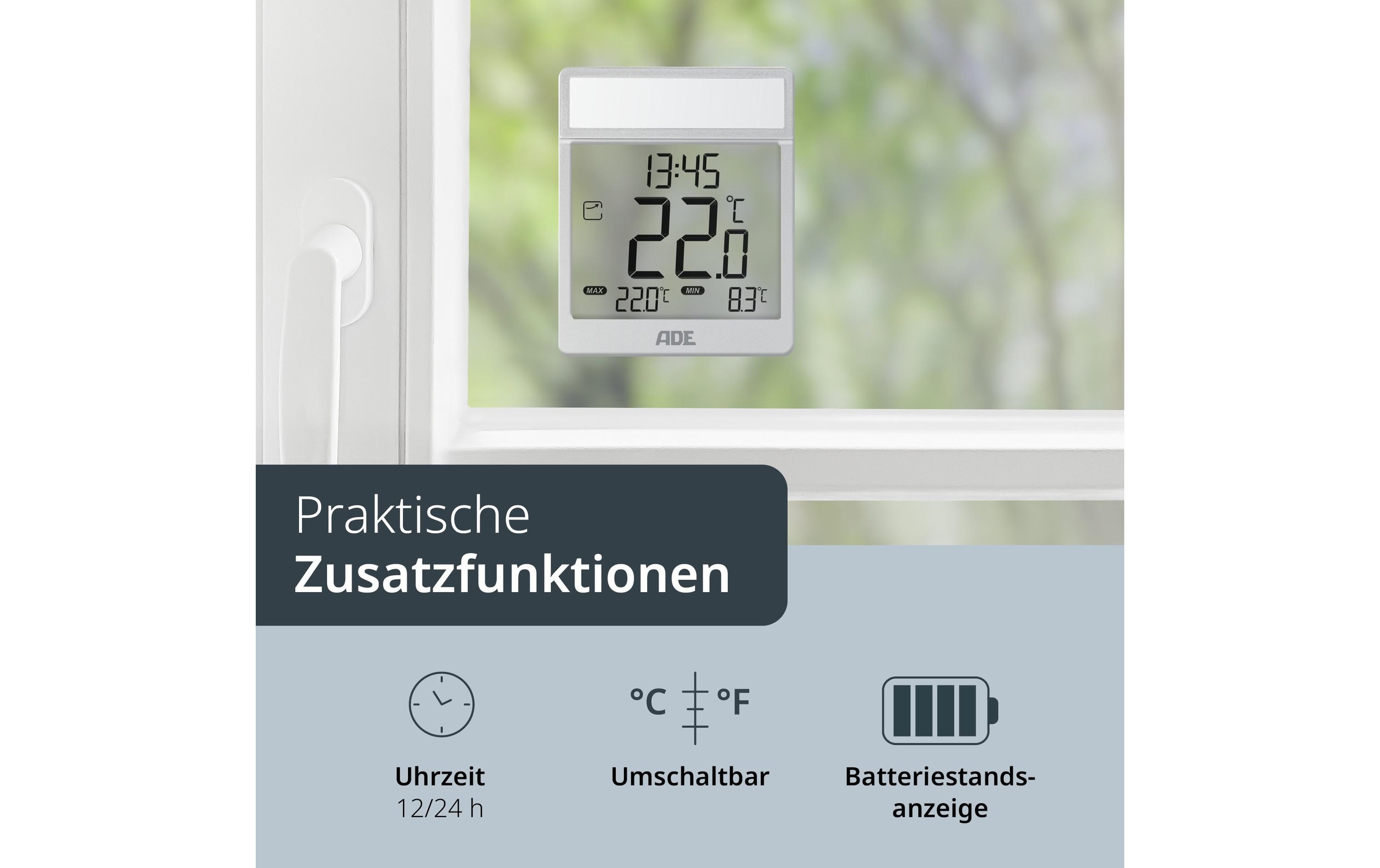 ADE Fensterthermometer Pantone 877C