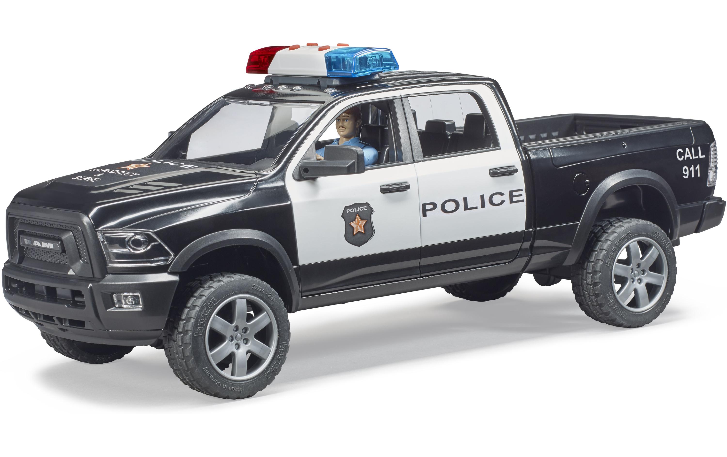 Bruder Spielwaren Polizei Pickup mit Polizist