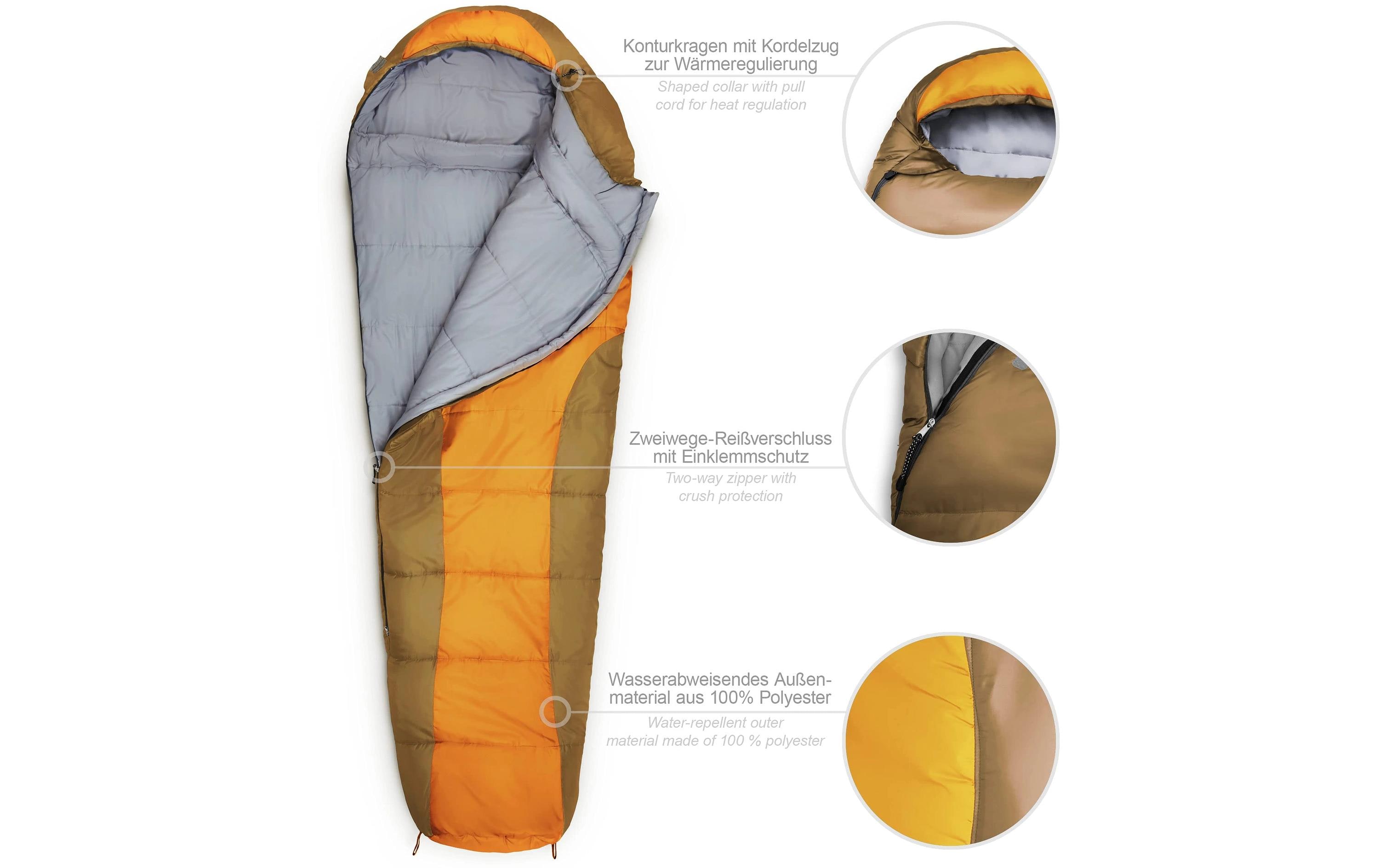 Where tomorrow Mumienschlafsack Polyester, Orange Where tomorrow Mumienschlafsack Polyester, Orange