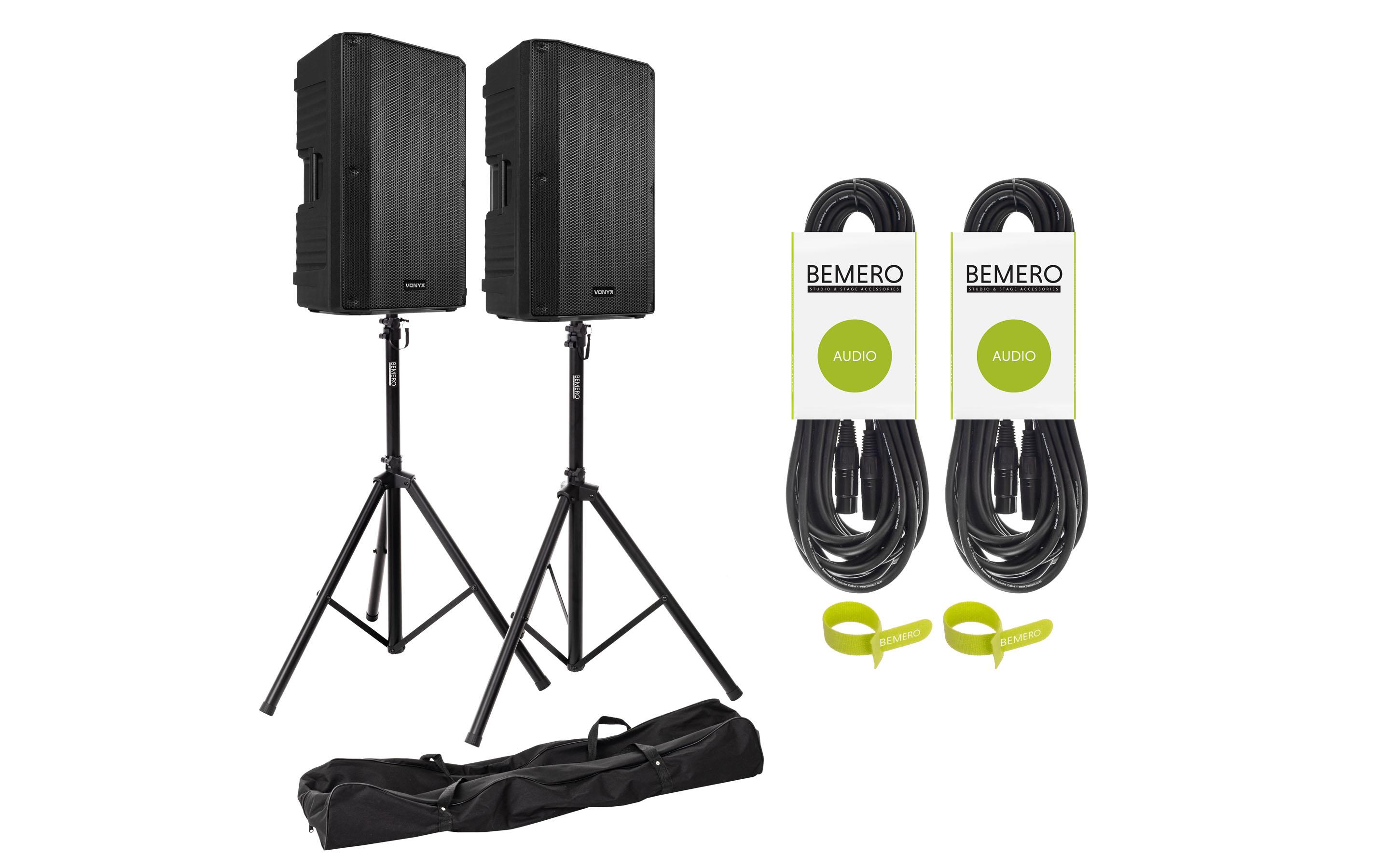 Vonyx Lautsprecher VSA12BT Kit