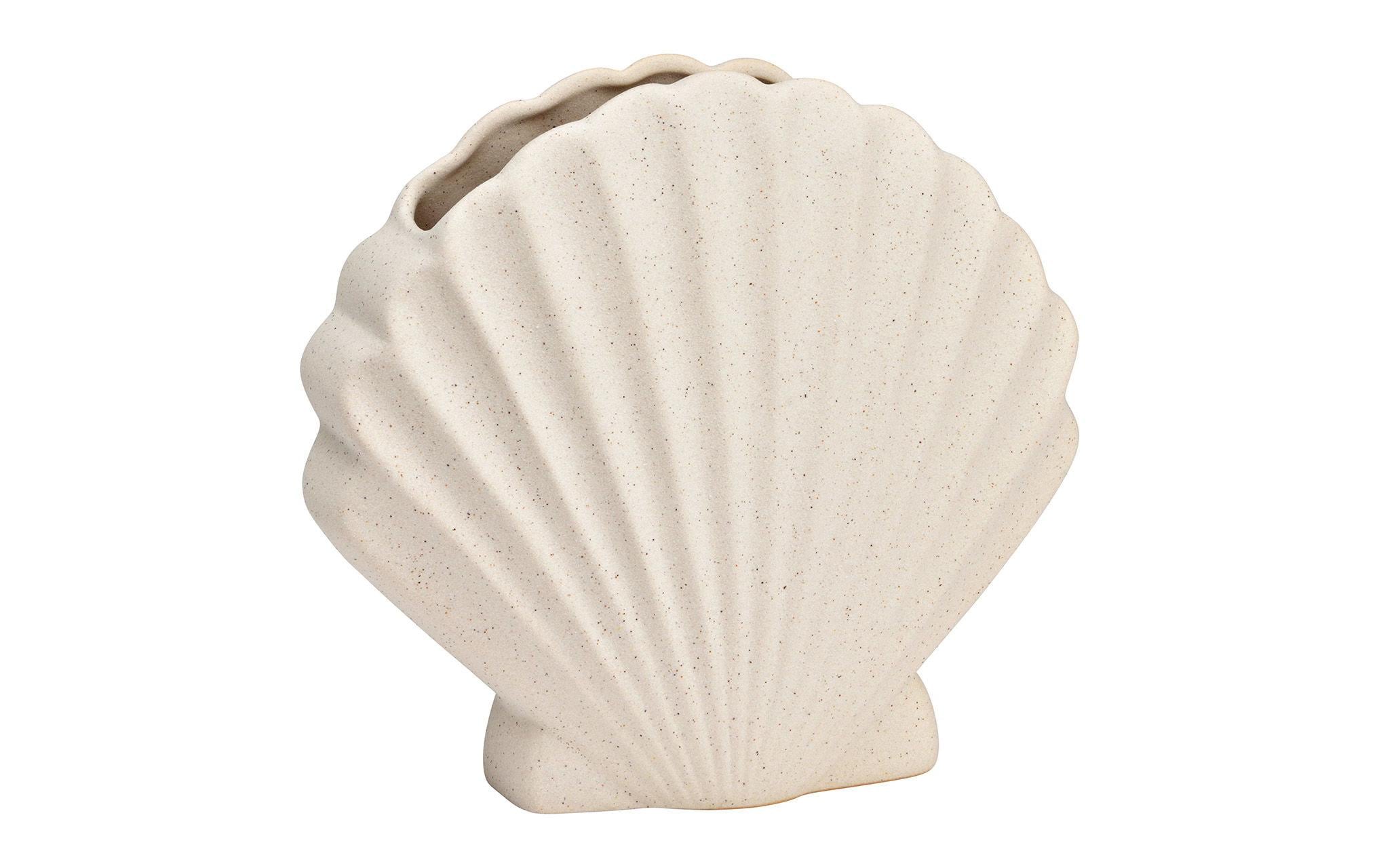 G. Wurm Vase Muschel 17 cm, Beige