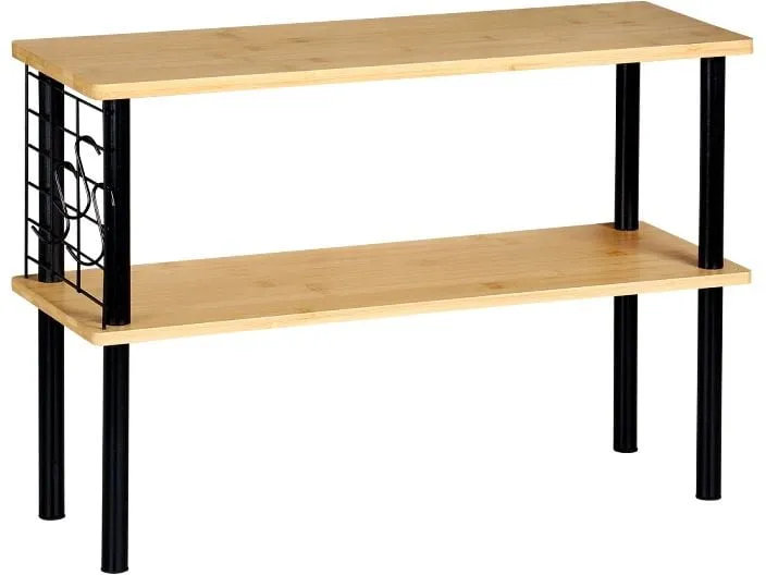 Kesper Küchenregal Schwarz/Braun
