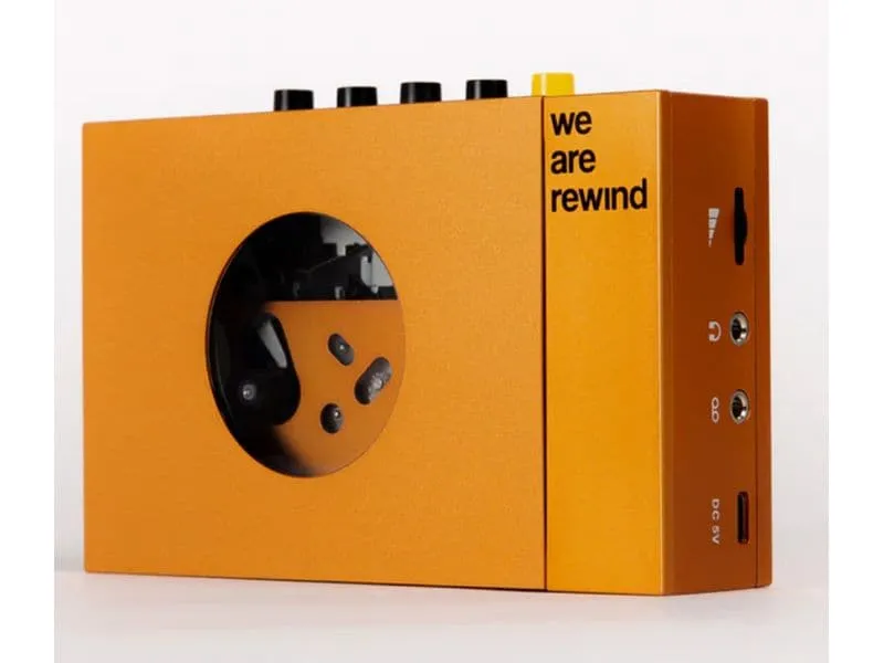 CE Portabler Kassettenspieler we are rewind Orange