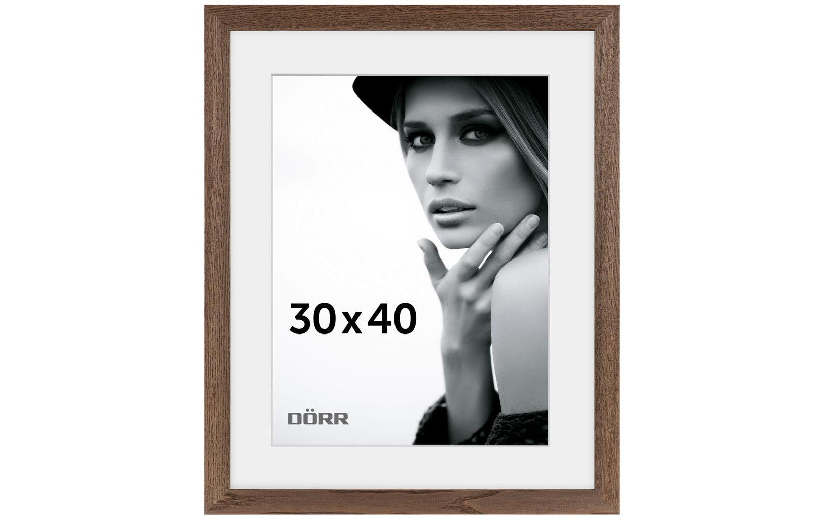 Dörr Bilderrahmen Flat Dunkelbraun, 30 x 40 cm