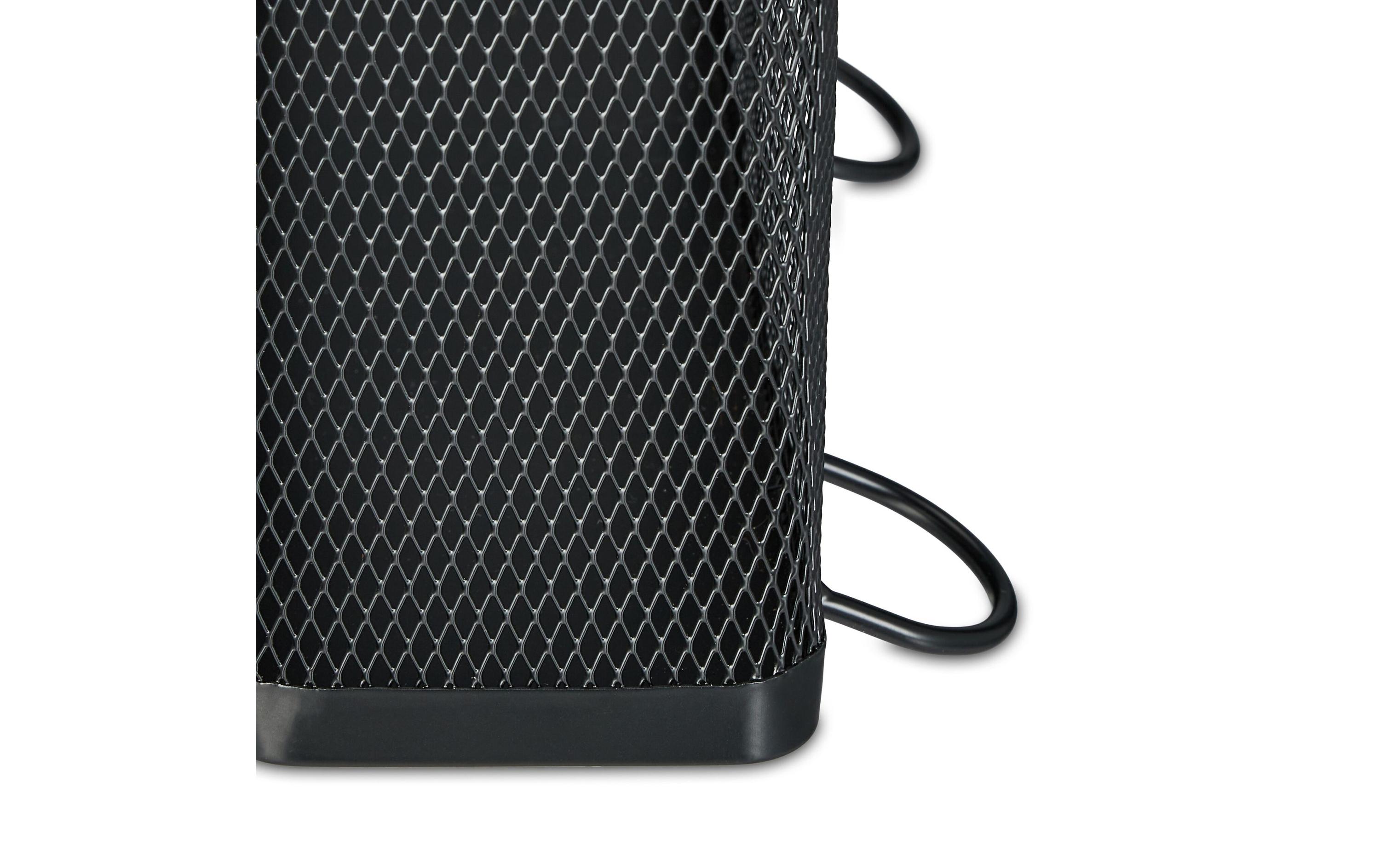 relaxdays Schirmständer eckig Schwarz