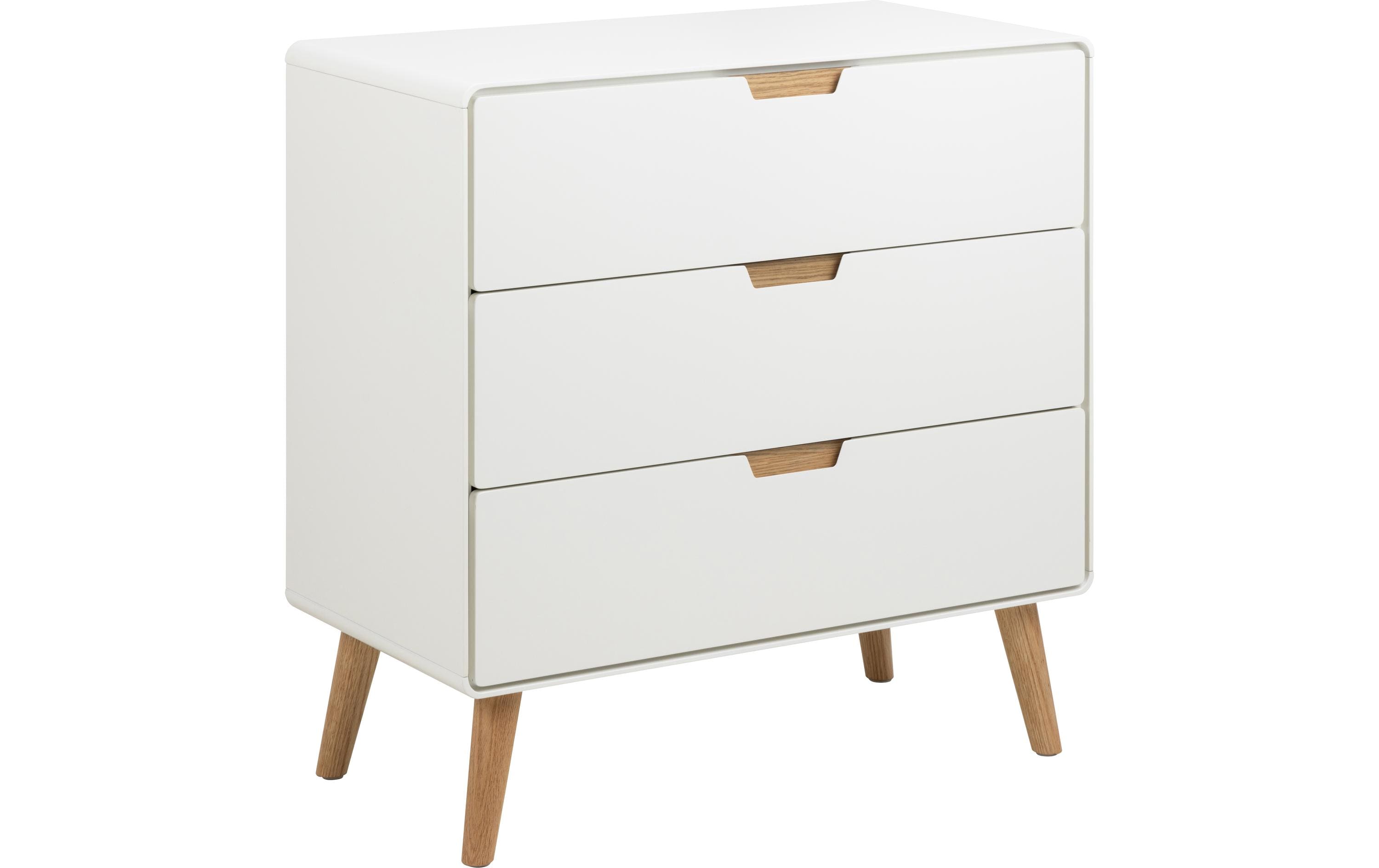 AC Design Kommode Lowell 80 x 80 cm, Weiss