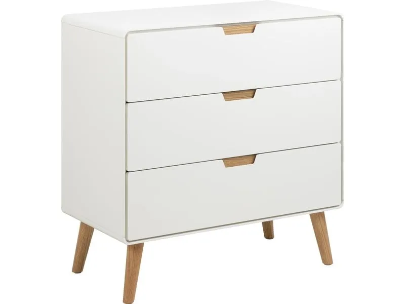 AC Design Kommode Lowell 80 x 80 cm, Weiss AC Design Kommode Lowell 80 x 80 cm, Weiss