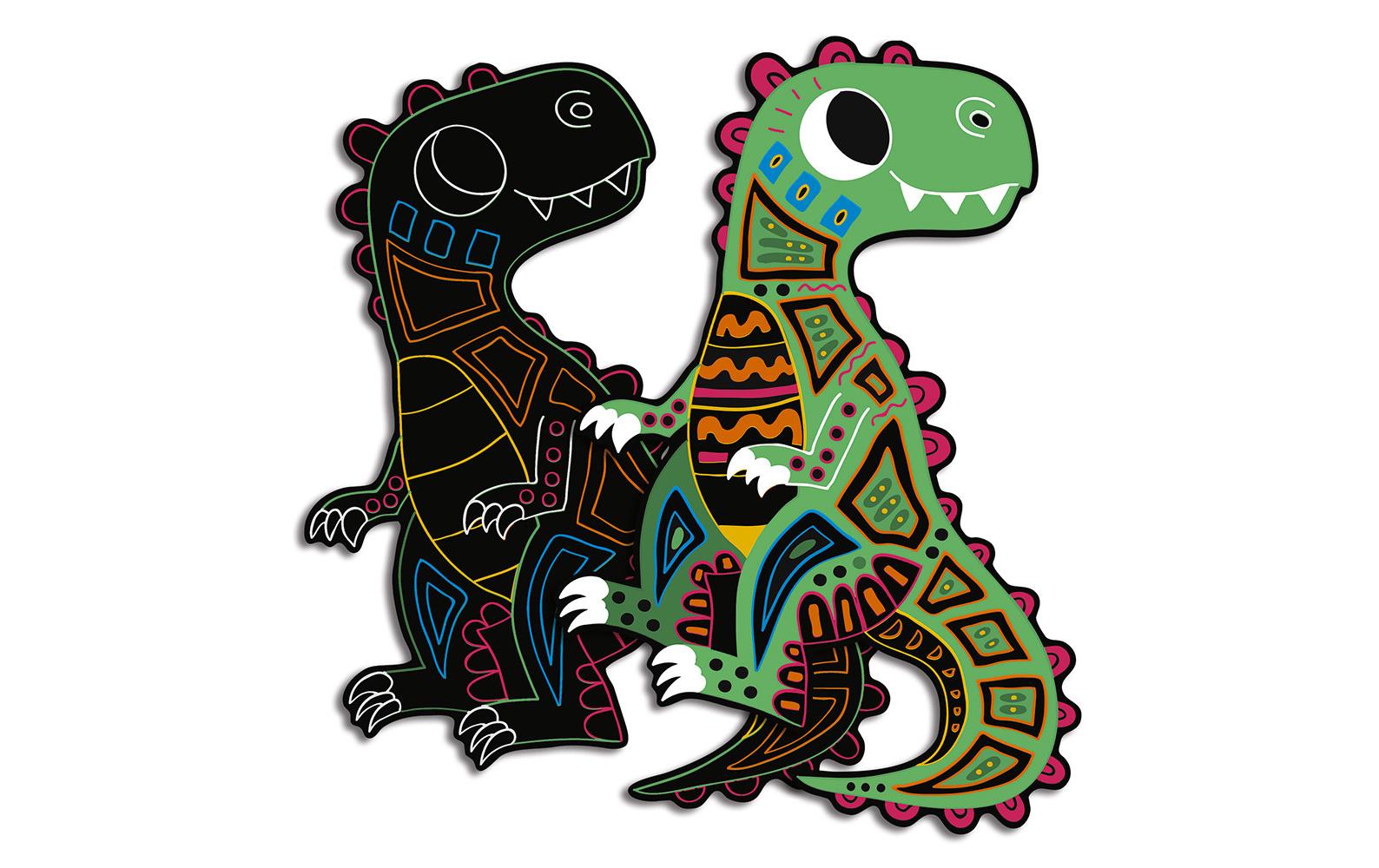 Janod Kratzbilder Dinosaurier