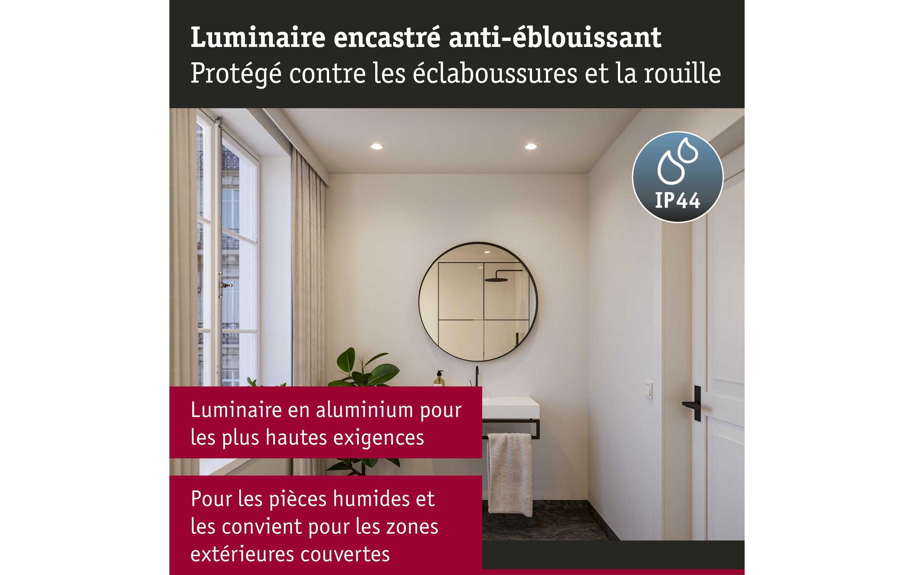 Paulmann Einbauleuchte LED Cole Coin 3er-Set Weiss