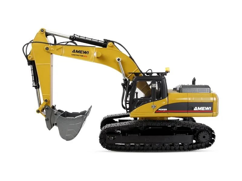 Amewi Kettenbagger G705E Vollmetall 1:14 Gelb Amewi Kettenbagger G705E Vollmetall 1:14 Gelb