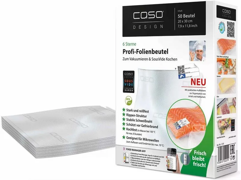 Caso Vakuumierbeutel 50 Stück Caso Vakuumierbeutel 50 Stück