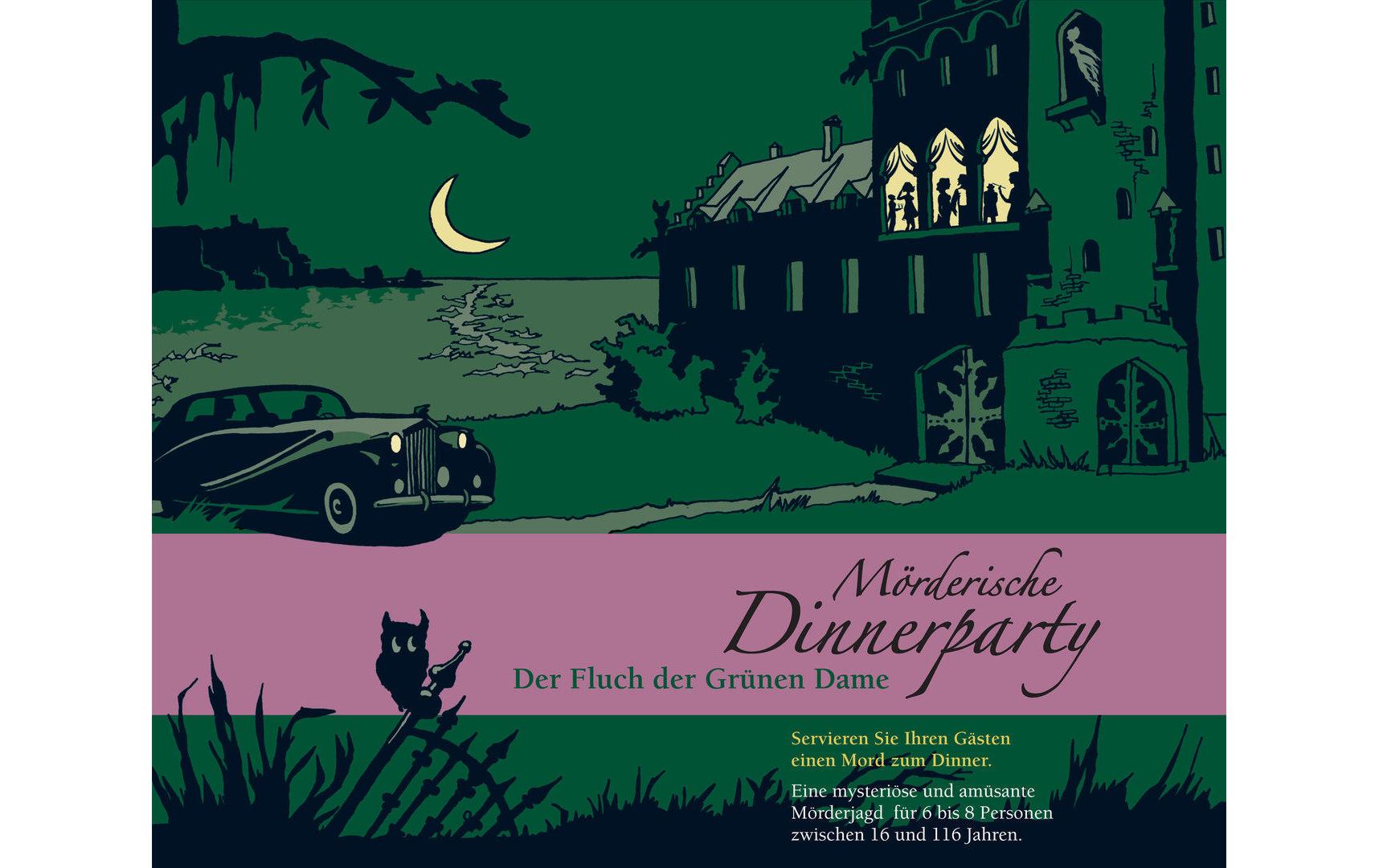 Blaubart Verlag Partyspiel Mörderische Dinnerparty: Fluch der Grünen Dame