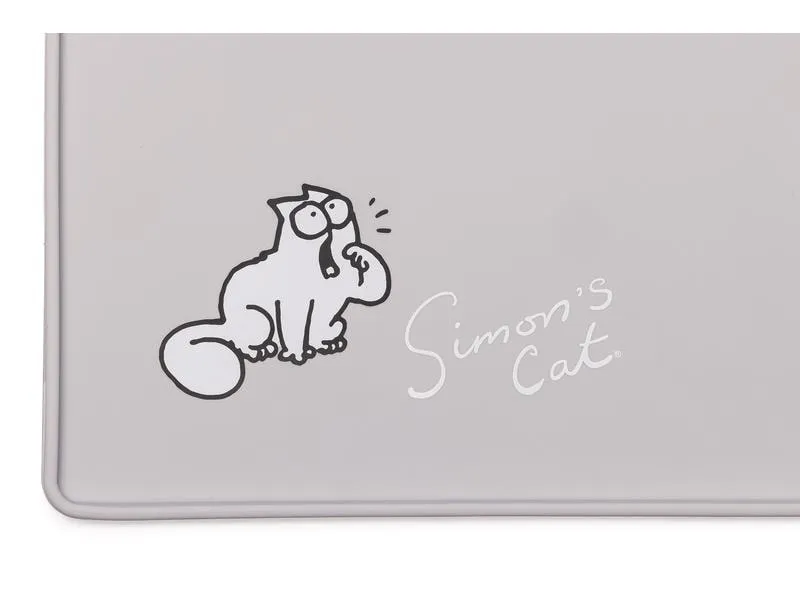 Simon's Cat Napfunterlage 40 x 30 x 1 cm, Hellgrau