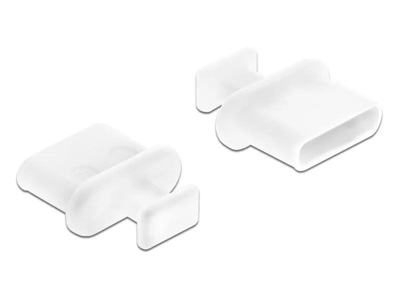Delock Blindstecker/Staubschutz USB-C 10 Stück, Weiss mit Griff Delock Blindstecker/Staubschutz USB-C 10 Stück, Weiss mit Griff