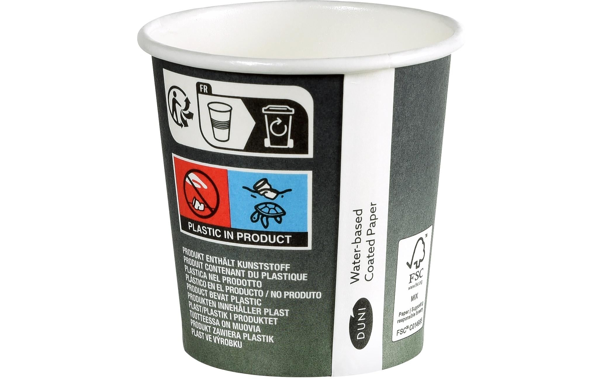 BioPak Einwegbecher Urban 120 ml, 50 Stück