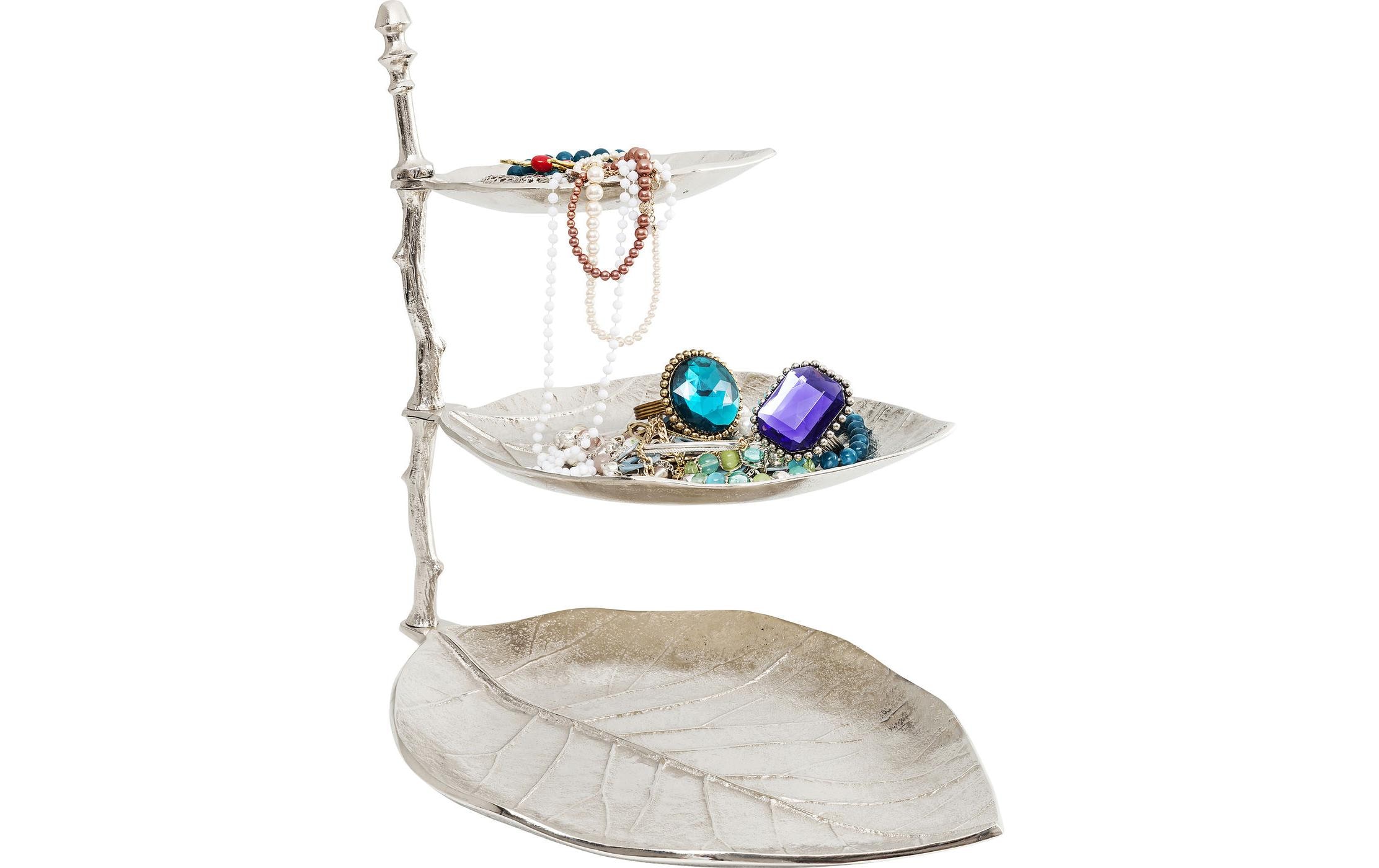 Kare Etagere Leaf Silber