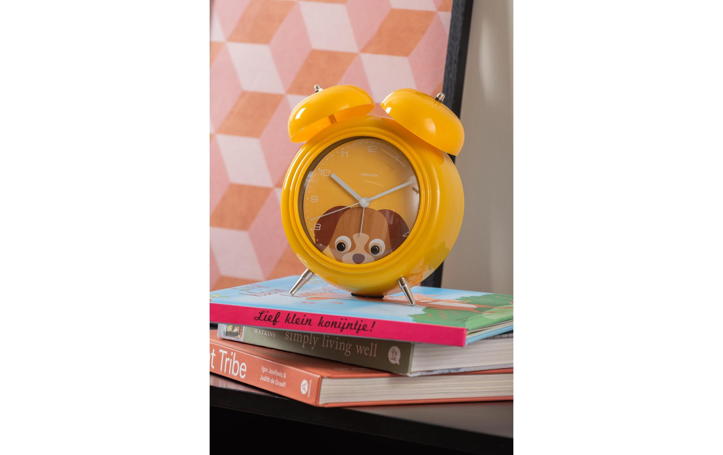 KARLSSON Wecker Hund Gelb