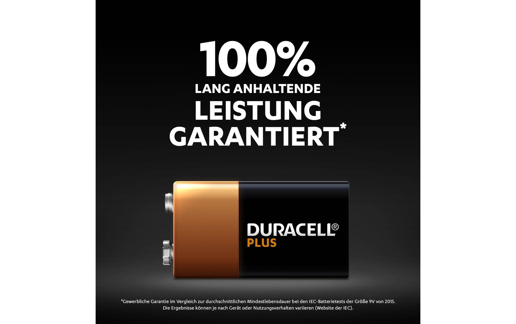 Duracell Batterie 9V Plus Power 1 Stück