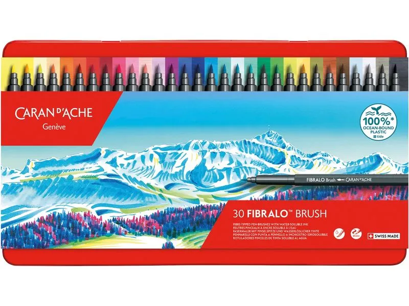 Caran d'Ache Filzstift Fibralo Brush mit 30 Farben Caran d'Ache Filzstift Fibralo Brush mit 30 Farben