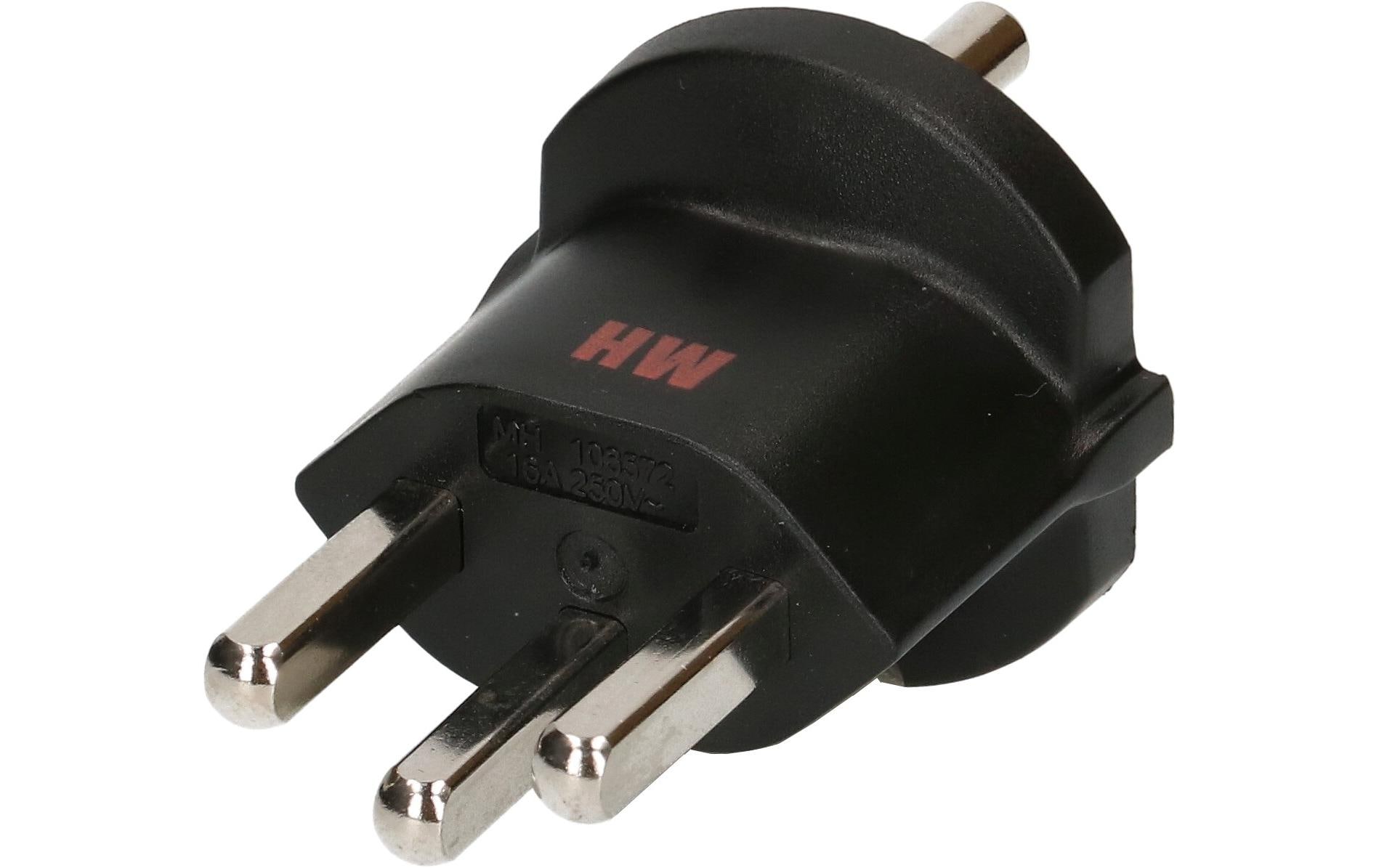 Max Hauri Fixadapter Schuko – Typ 23 Schwarz