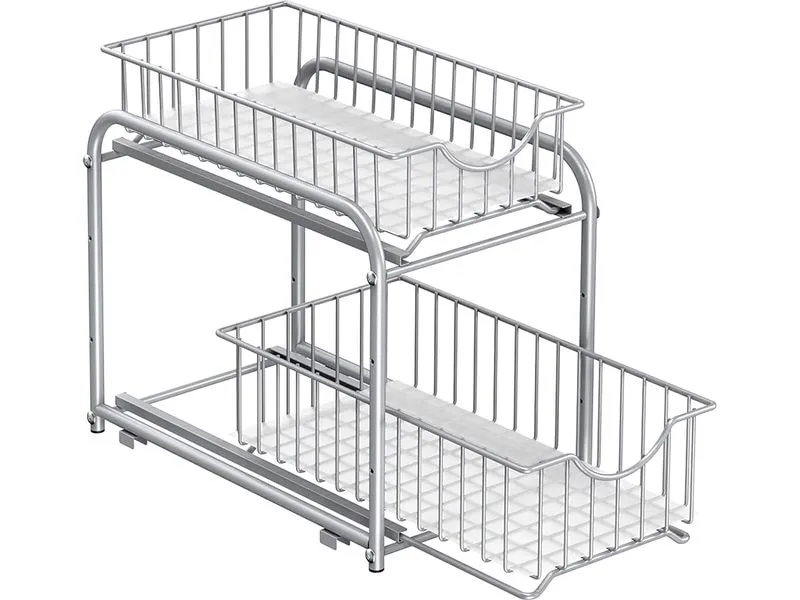 Songmics Küchenregal 2 Schubladen Silber Songmics Küchenregal 2 Schubladen Silber