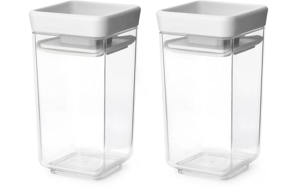 Brabantia Vorratsdose Tasty+ 0.3 l, Hellgrau/Transparent
