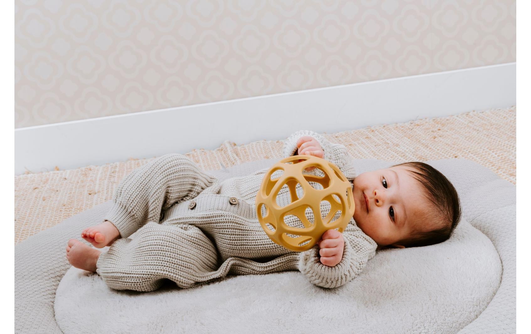 baby's only Krabbeldecke Sky Warm Linen – Ø95 cm