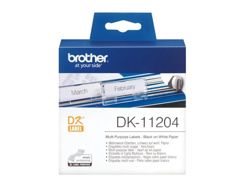 Brother Etikettenrolle DK-11204 Thermo Direct 17 x 54 mm Brother Etikettenrolle DK-11204 Thermo Direct 17 x 54 mm