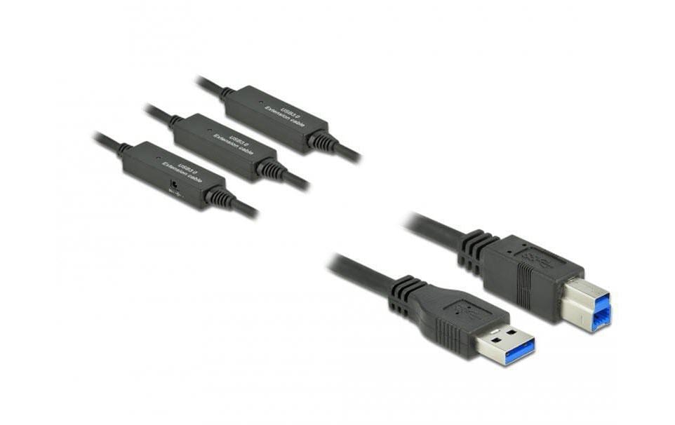 Delock USB 3.1-Kabel USB A - USB B 15 m