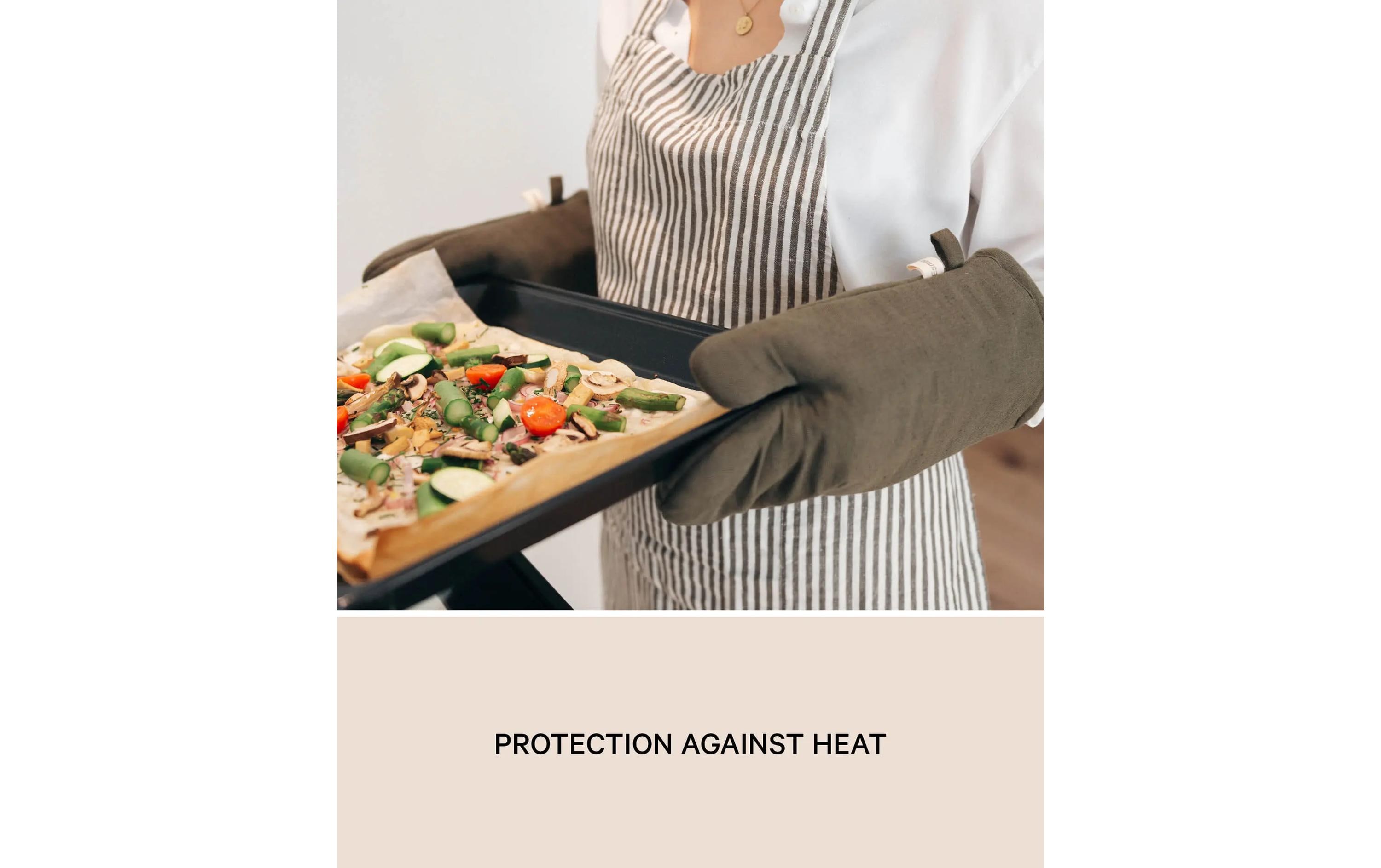 Esmée Nura Ofenhandschuh Olivgrün