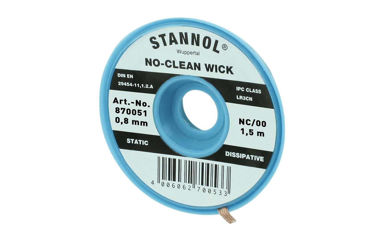 Stannol Entlötlitze NC-BB Entlötlitze 0.8 mm x 1.5 m halogenfrei